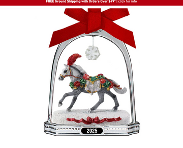 Christmas in Bloom 2025 Stirrup Ornament